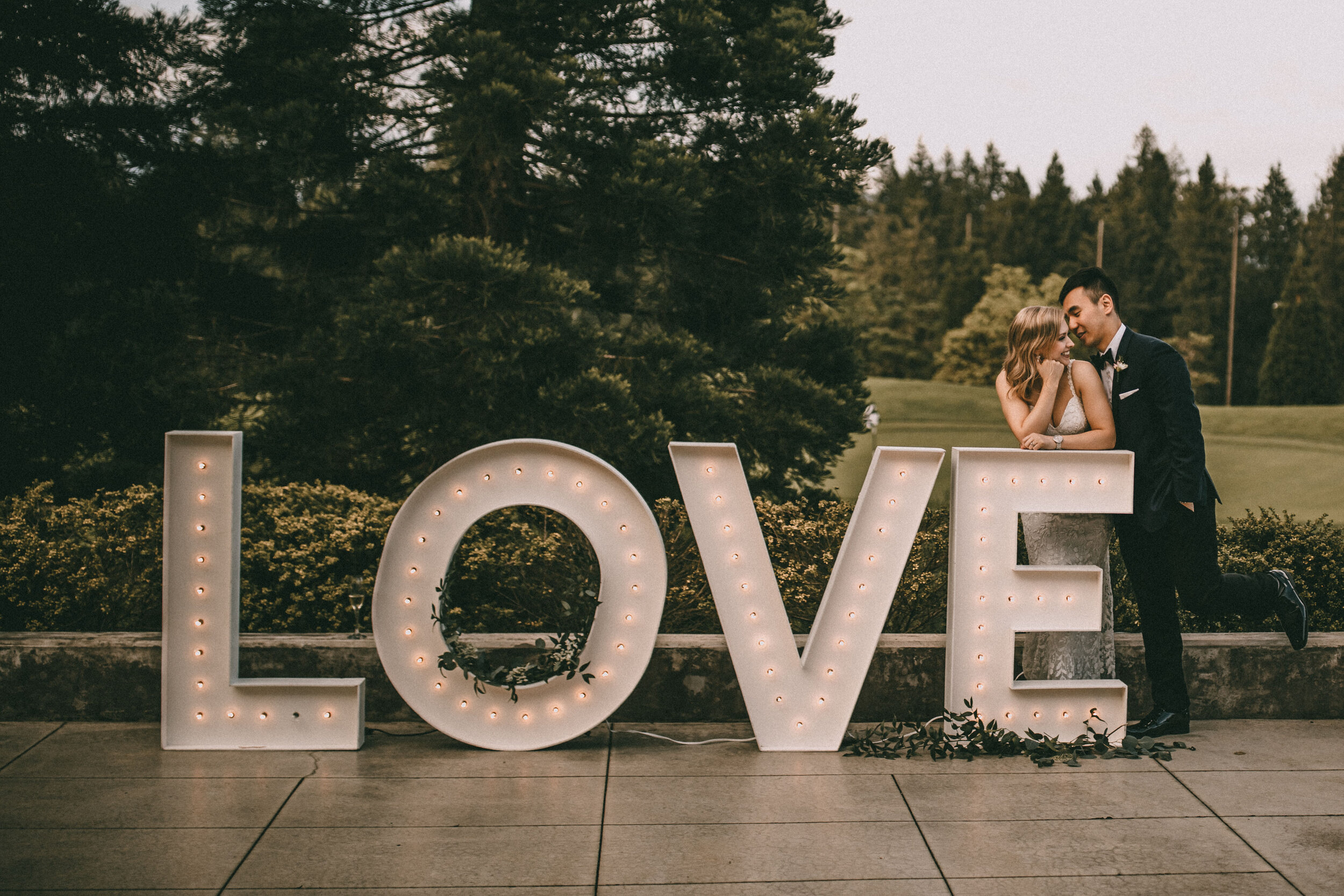 a wedding at redwoods golf course in langley