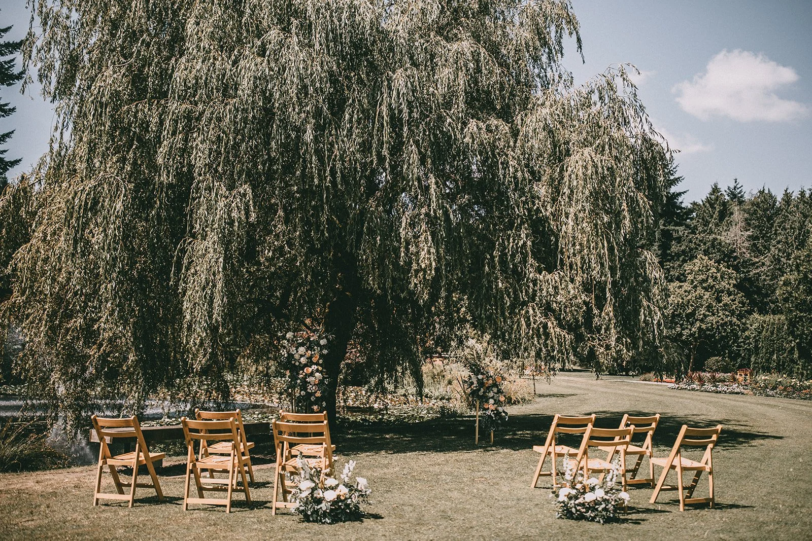 micro wedding ceremony at van dusen