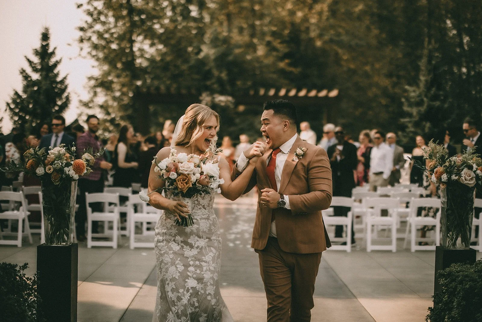 wedding photography at redwoods golf course