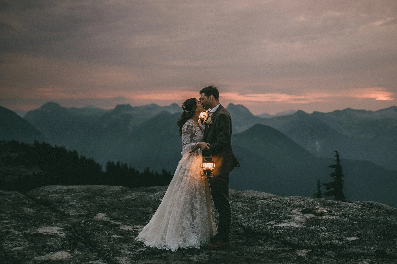 mountain top elopement vancouver