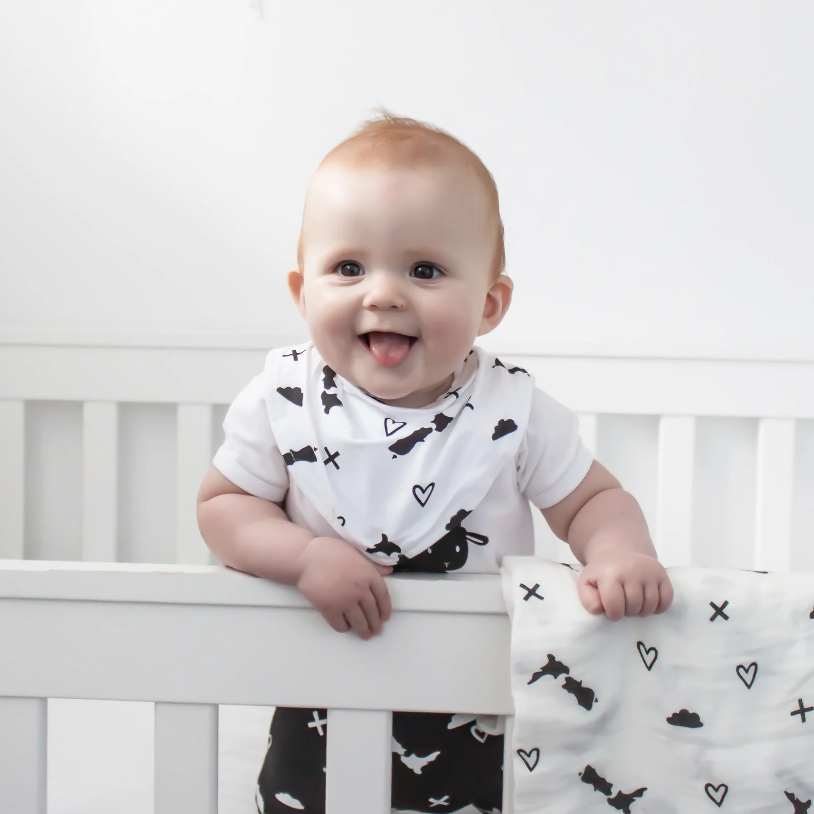 Black &amp; White Bib