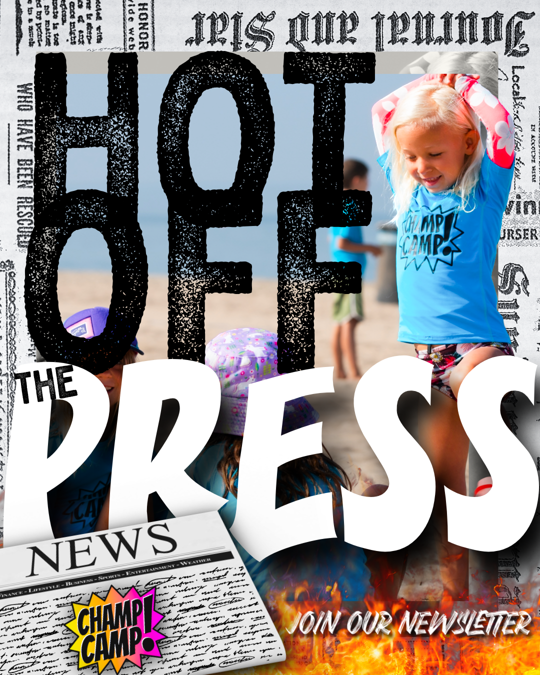 hot off the press join champ camp newsletter