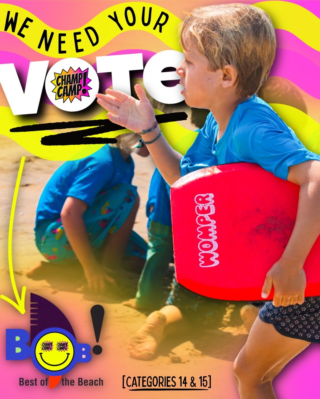 🫵HEY YOU! Yeah, YOU &mdash; we need your vote!

🦇It&rsquo;s that time of the year again where we throw up the bat signal in a grass roots max effort to lock in your support for Champ Camp in Easy Reader&rsquo;s Annual Best of the Beach contest!

🙏