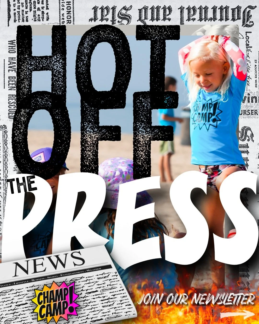 🗞️🔥 HOT OFF THE PRESS 🔥🗞️

South Bay parents&hellip; we&rsquo;ve got something GOOD&hellip;

Champ Camp is officially re-launching our newsletter and it&rsquo;s basically your cheat code for an epic summer, inside scoops, and lifelong childhood m