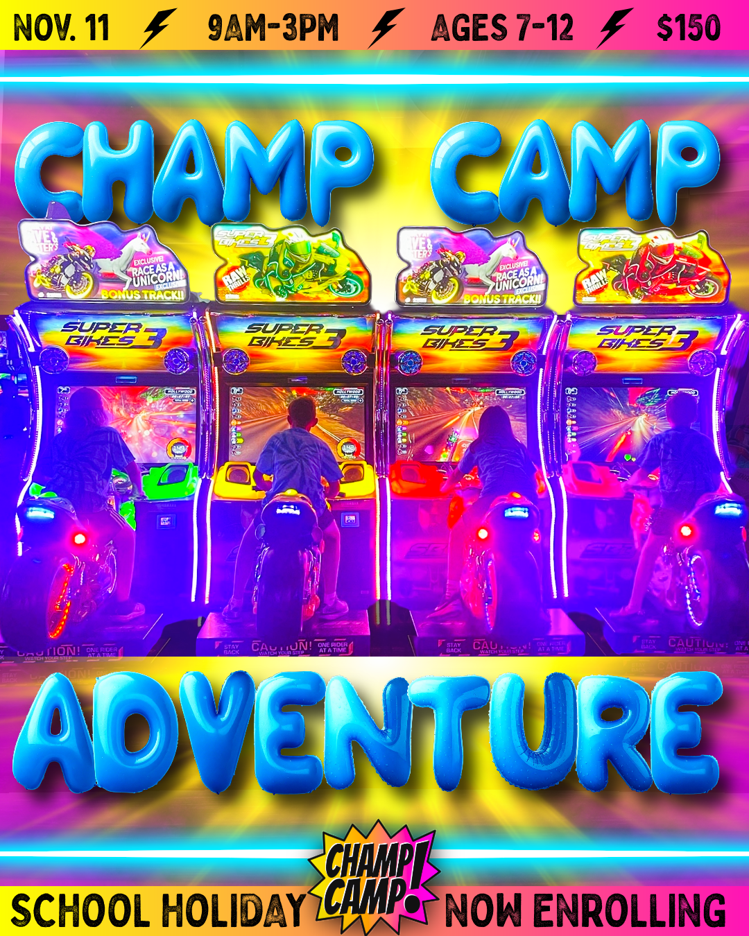 Champ camp kids adventure day field trip fall 2026 november 11