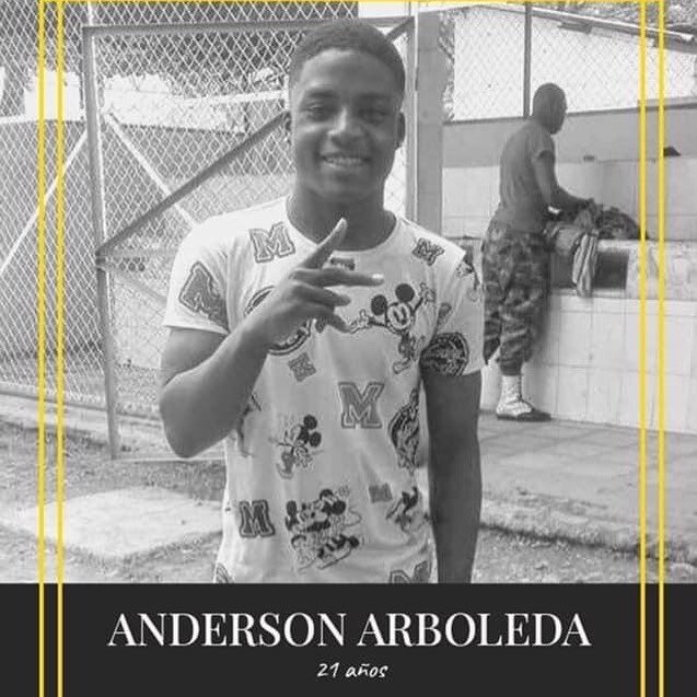 Recordatorio: la violencia policial anti-negrx es un problema global. Anderson Arboleda fue asesinado por la polic&iacute;a en Cauca, Colombia. #blacklivesmatter #lasvidasnegrasimportan