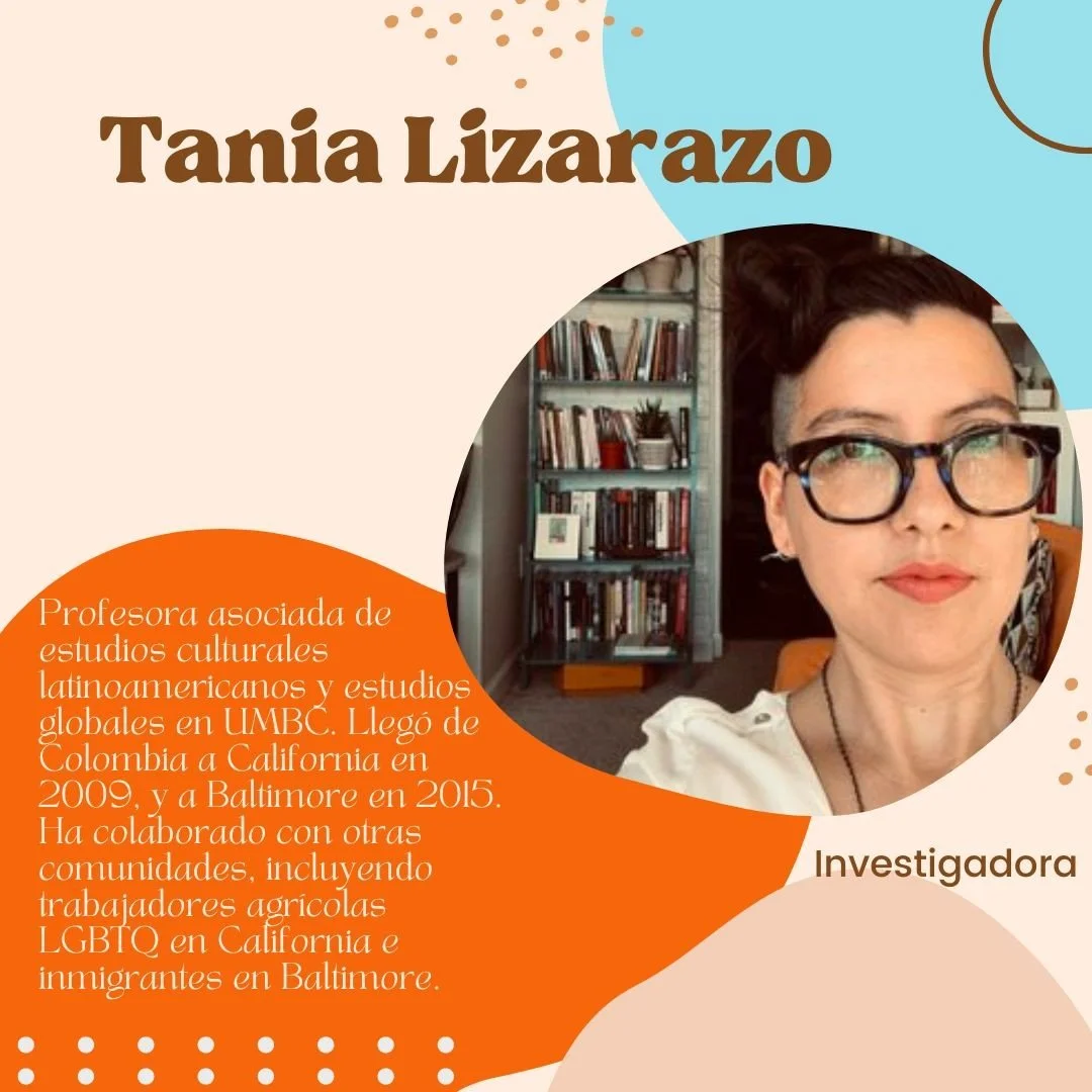 Hola Latinxs en Baltimore!!
En esta ocasi&oacute;n, con much&iacute;simo gusto les quiero presentar a la investigadora principal de este proyecto, Tania Lizarazo. Gracias a ella este proyecto es posible. Tania no solo es una gran profesional en su ca