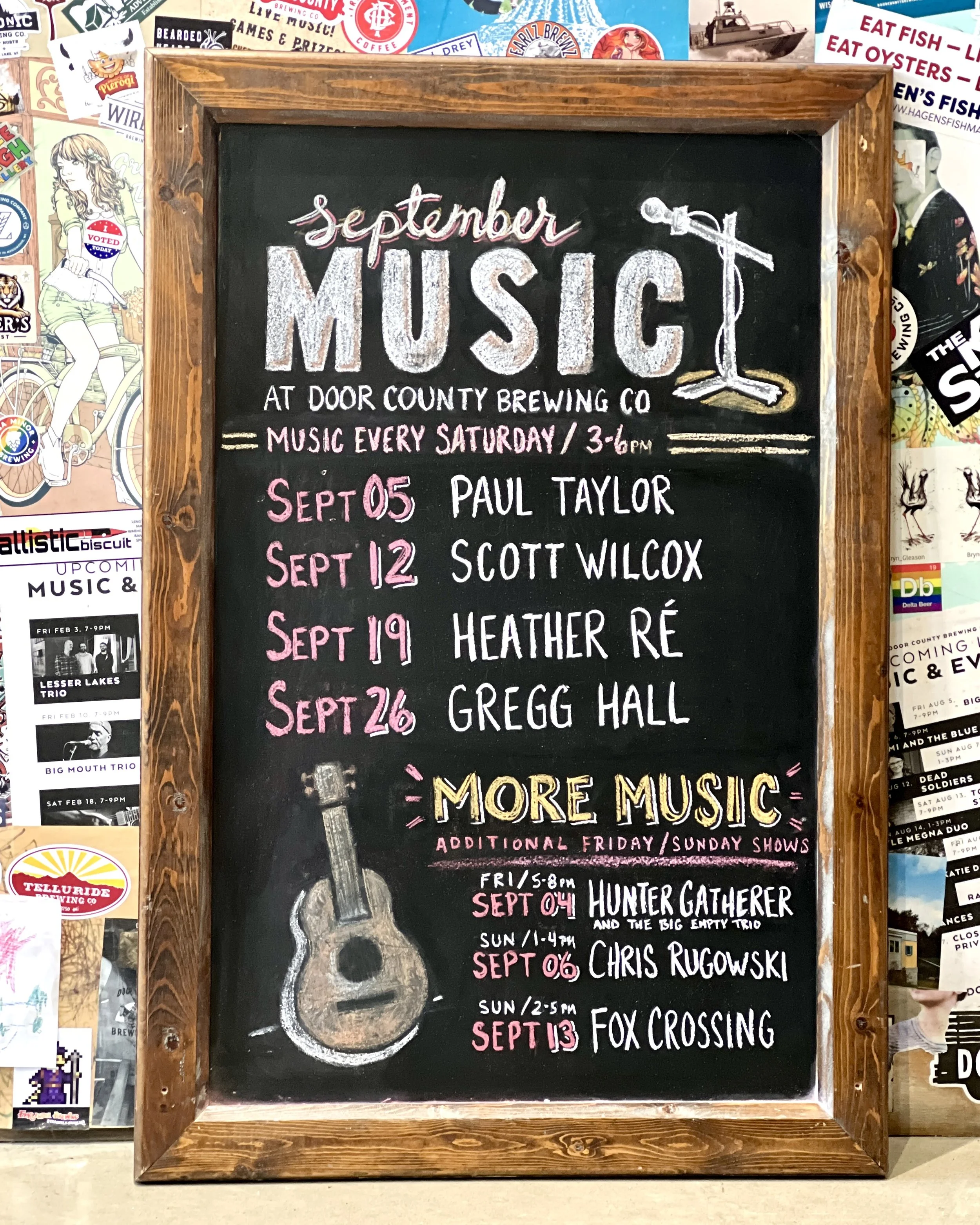 DCBC Music Schedule September 2026