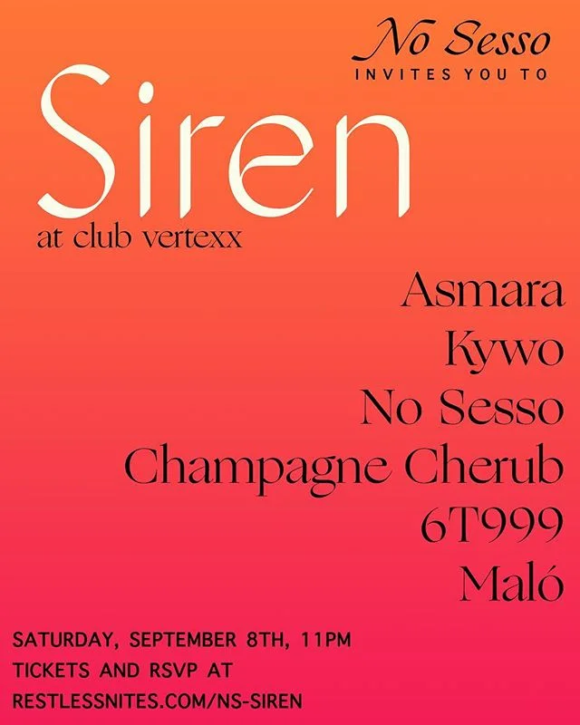 Honored and excited to be added to this Saturday&rsquo;s @nosessola party... DJing amongst so many of my favorites &bull; we goin&rsquo; late &bull; tix in bio