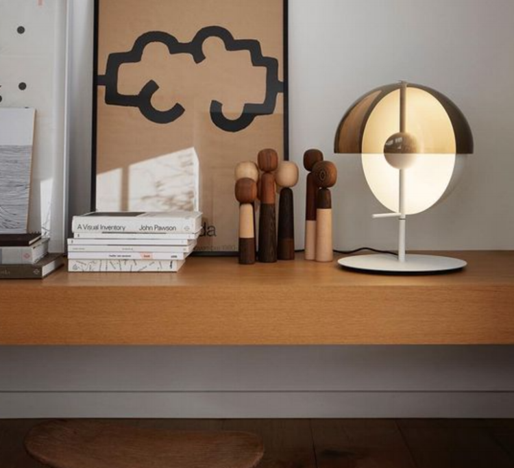 It's essential to get out there and experience the pieces that we specify. This Theia lamp by Msrset is a firm favorite, the shade can swivel over the globe to adjust the light output. It's so clever and beautiful. Ajar features Spanish design in their gorgeous new-ish showroom.