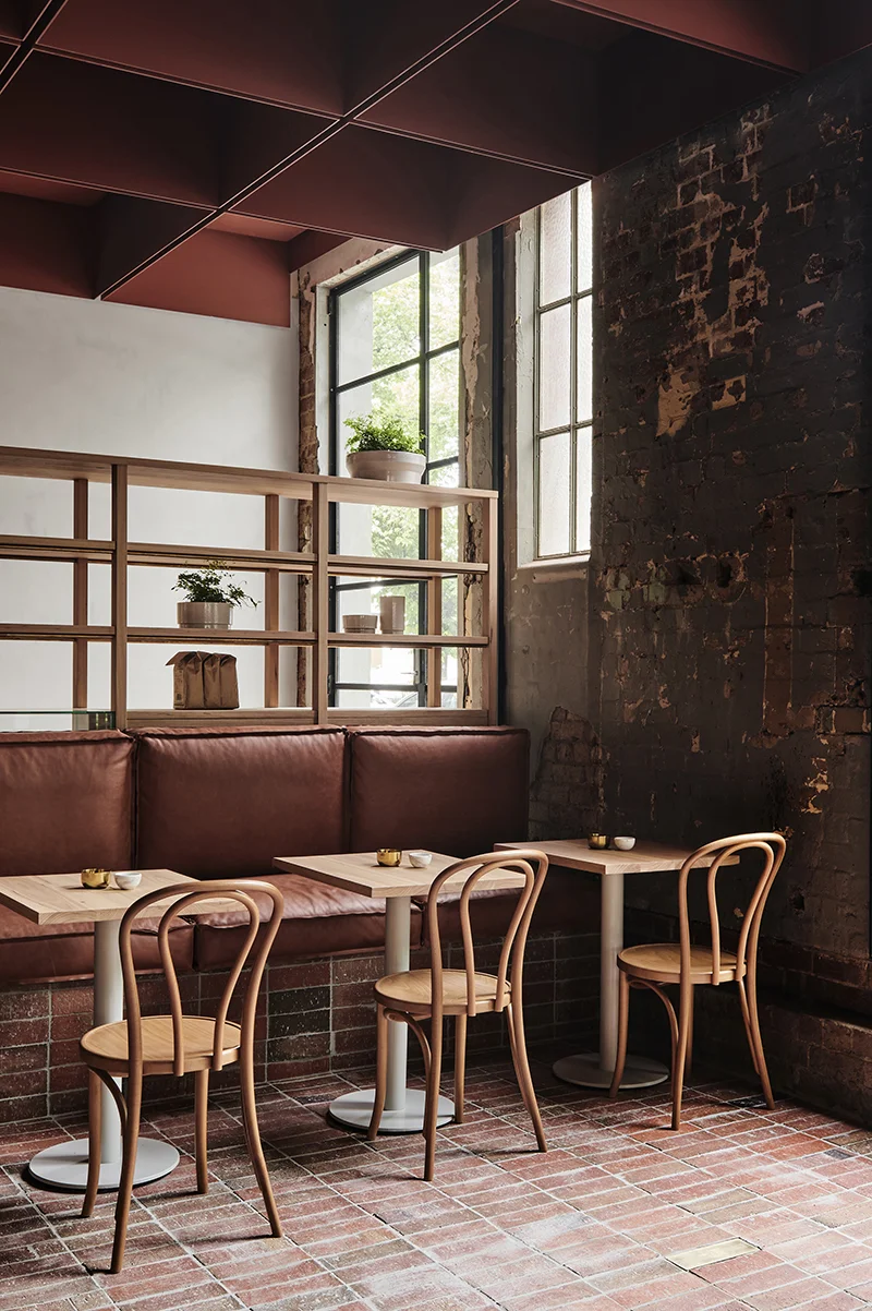 Bentwood Cafe, Melbourne, by Ritz & Ghougassian . Photo – Tom Blachford .