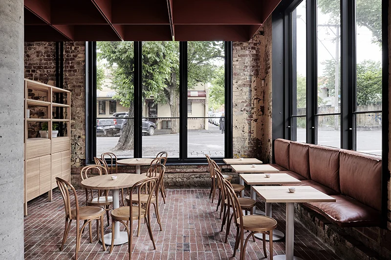 Bentwood Cafe, Melbourne, by Ritz & Ghougassian . Photo – Tom Blachford .