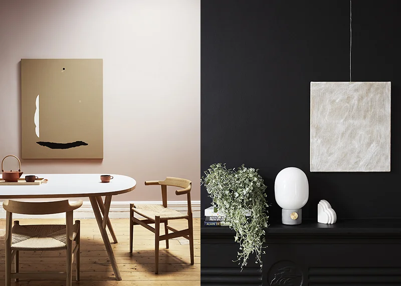 (left) Eleanor Louise Butt’s ‘Shifts & Turns’ (IV) – sold. Photo – Tess Kelly , interior – Sisällä . (right) Eleanor Louise Butt’s ‘untitled’ (from After-Image series) available at The Apartment. Photo – Tess Kelly , interior – Sisällä .