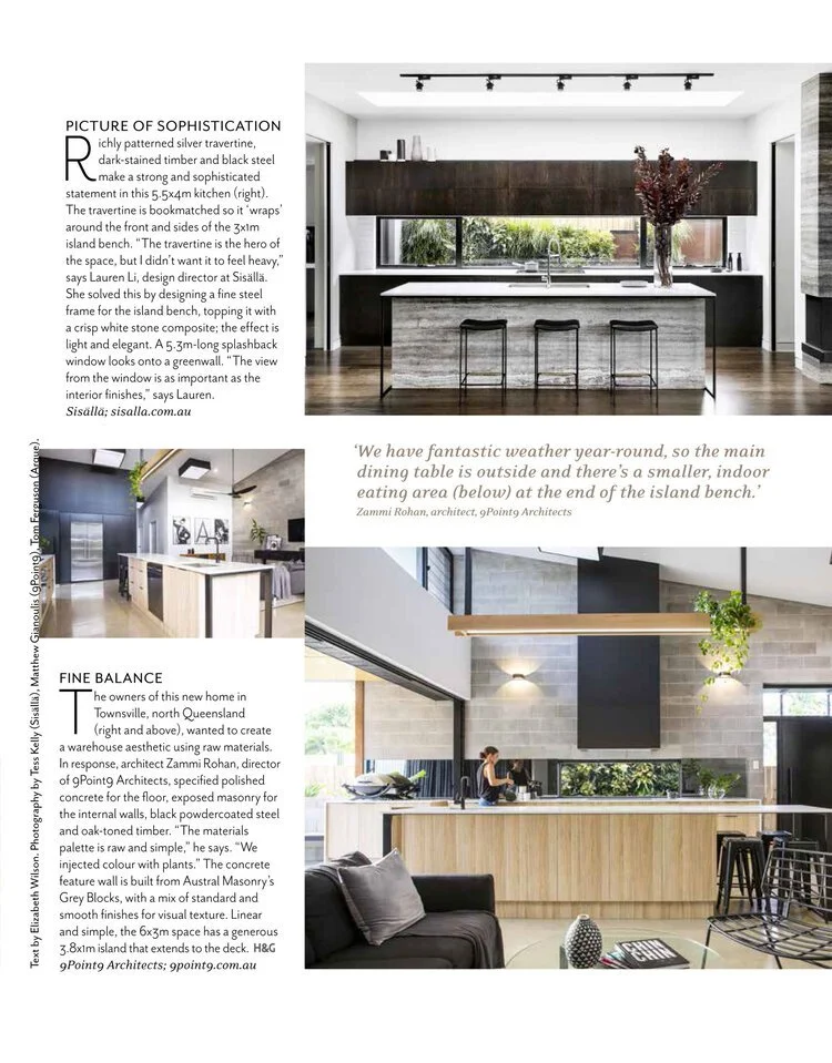 House &amp; Garden have featured the kitchen of our Toorak House project.