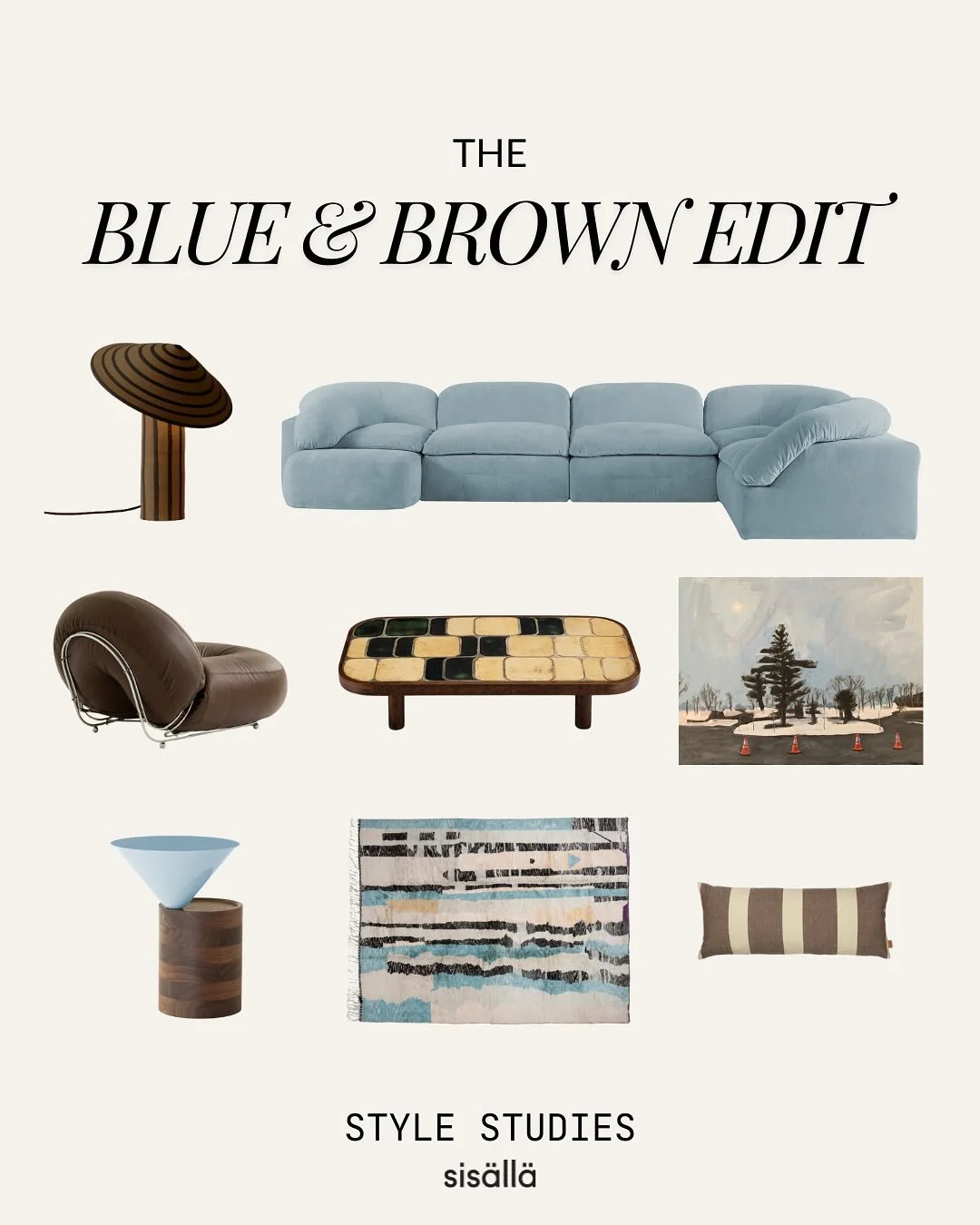 Brown&rsquo;s having a moment but let&rsquo;s be honest, it&rsquo;s always been here. It&rsquo;s the colour of timber, leather, clay, coffee&hellip; and that slightly-too-expensive ceramic mug you love.

The trick? Pair it with pale blue. It&rsquo;s 