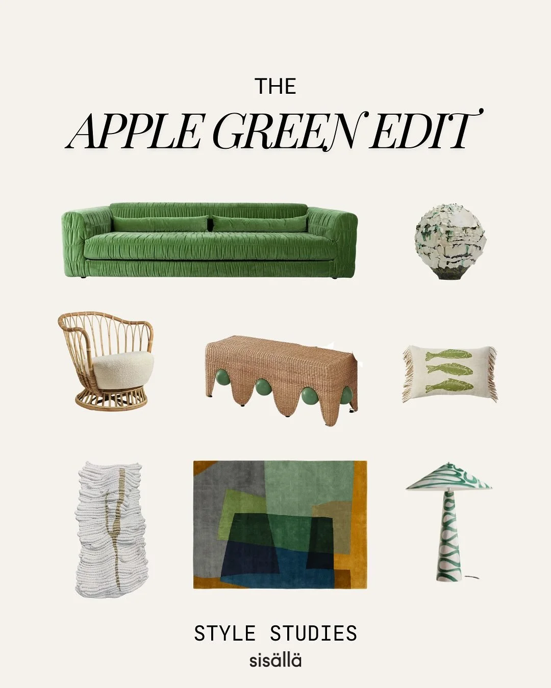 Lately, there&rsquo;s a new green stealing the spotlight. Fresher. Crisper. A little nostalgic. 
A lot delicious. 🌿
It&rsquo;s the colour of optimism and when you drench a whole room in it, it&rsquo;s like inhaling a lungful of spring air.

I also w