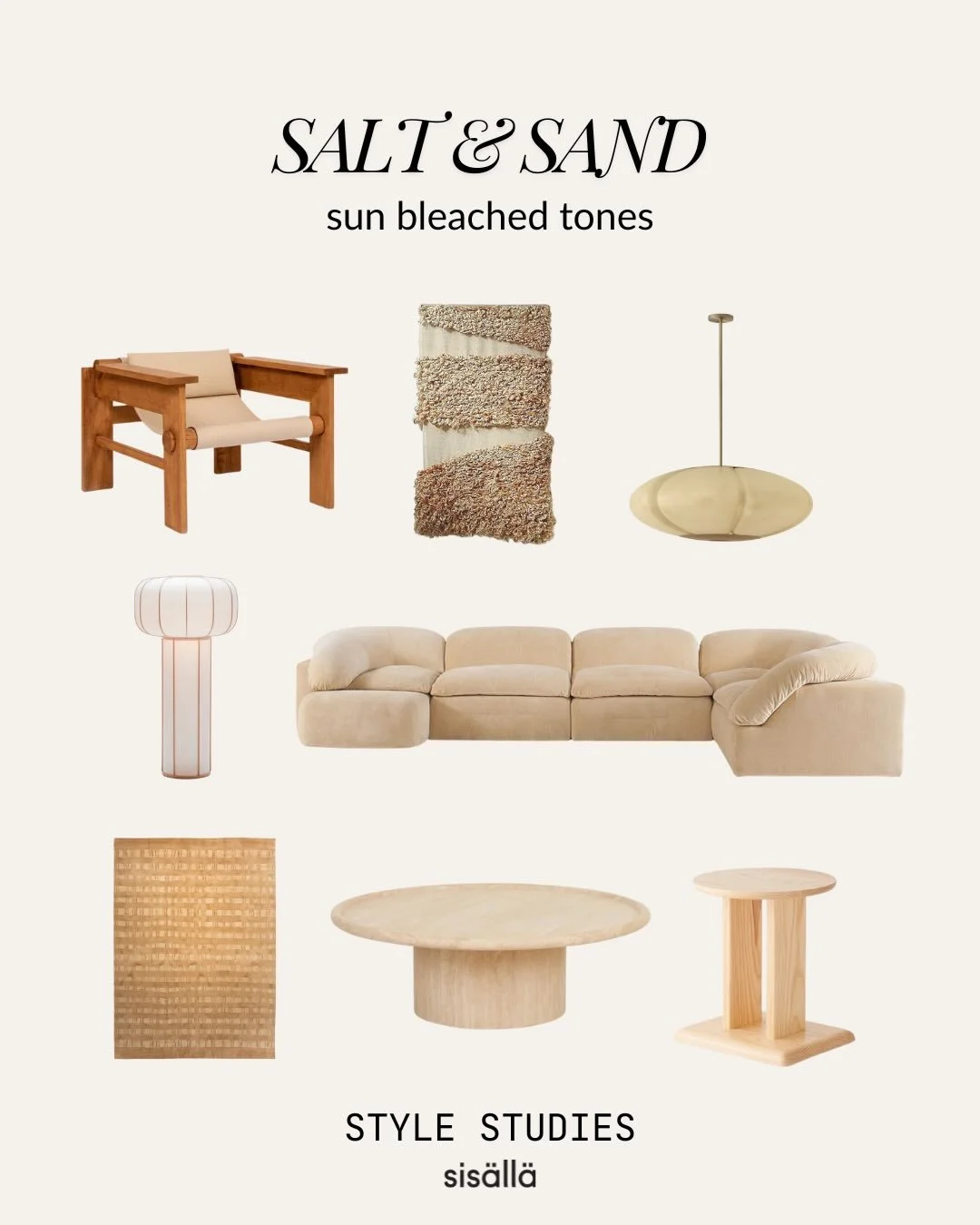 Salt &amp; Sand. Sun-bleached tones and tactile finishes that feel relaxed, timeless, and coastal without the clich&eacute;s

1. @tigmitrading 
2. @_sundance_studio_ 
3. @volkerhaug 
4. @timeandstyle.japan 
5. @tacchini_italia 
6. @tigmitrading 
7. @
