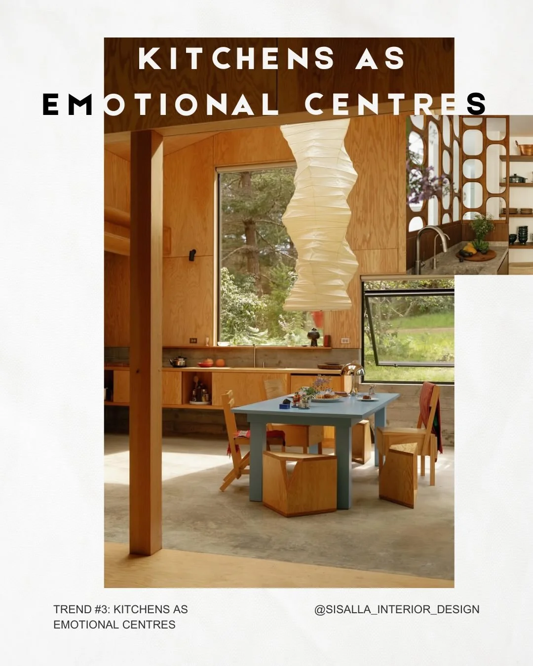 Trend #3: The kitchen is the emotional centre of the home.

Not just where meals are made, but where life unfolds.

Morning coffee.
Late-night conversations.
Homework at the bench.
Friends gathered without trying too hard.

We&rsquo;re moving away fr