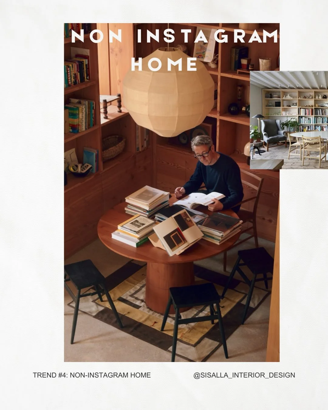 Trend #4: The non-Instagram-first home.

Not everything needs to be smooth, beige, and emotionally unavailable.

Not every corner needs to be styled within an inch of its life.
Not every surface needs to be ready for its close-up.

Because homes desi