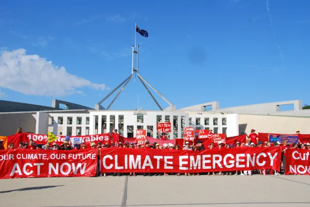 2009 Climate protest, Canberra. climatecodered.org