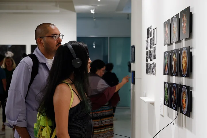 Guests engaging with Unclaimed Meals at the Rita K Hillman Education Gallery, Manhattan, June 22, 2018