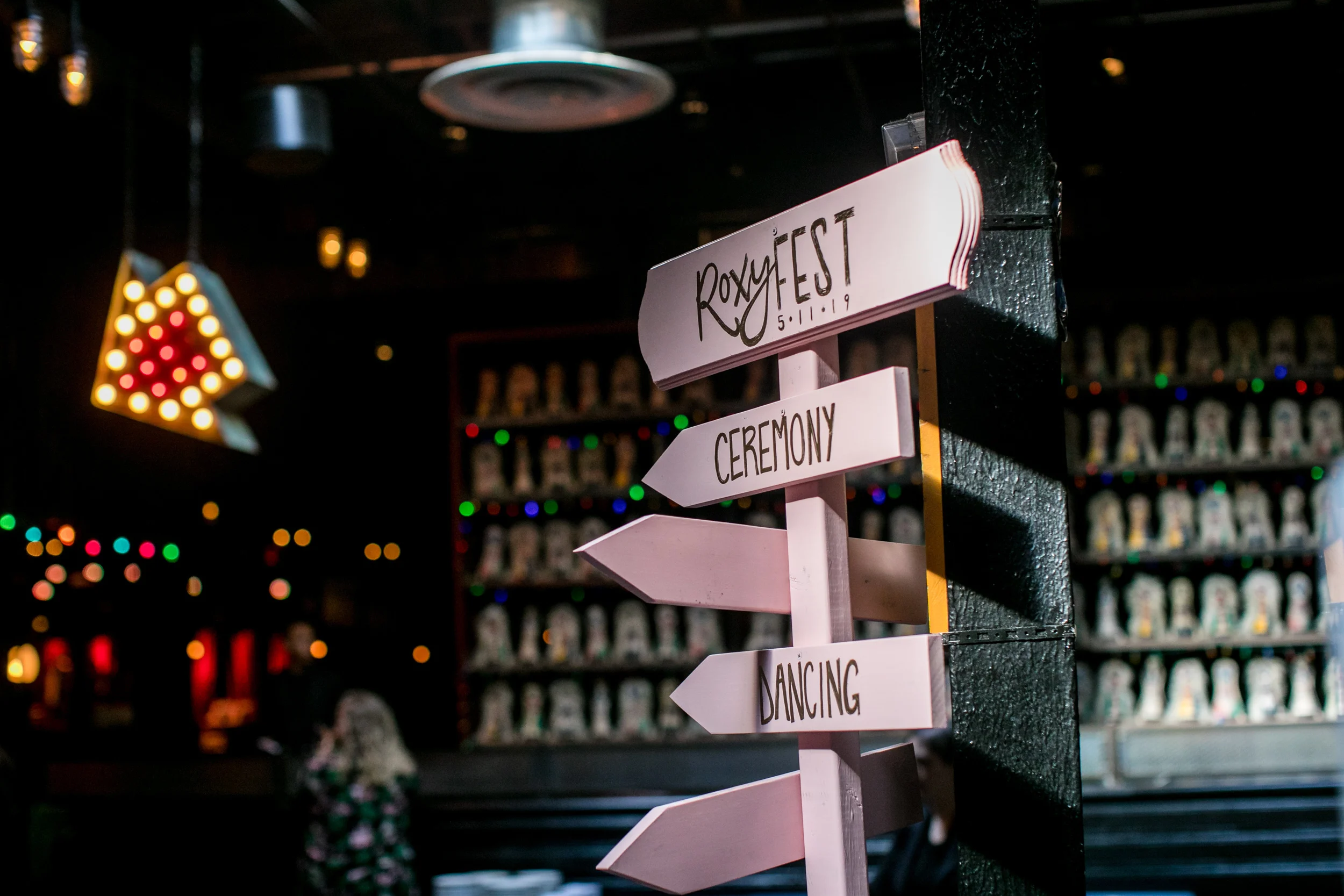 Event Design & Fabrication : Brooklyn Bowl Roxyfest Custom Signage