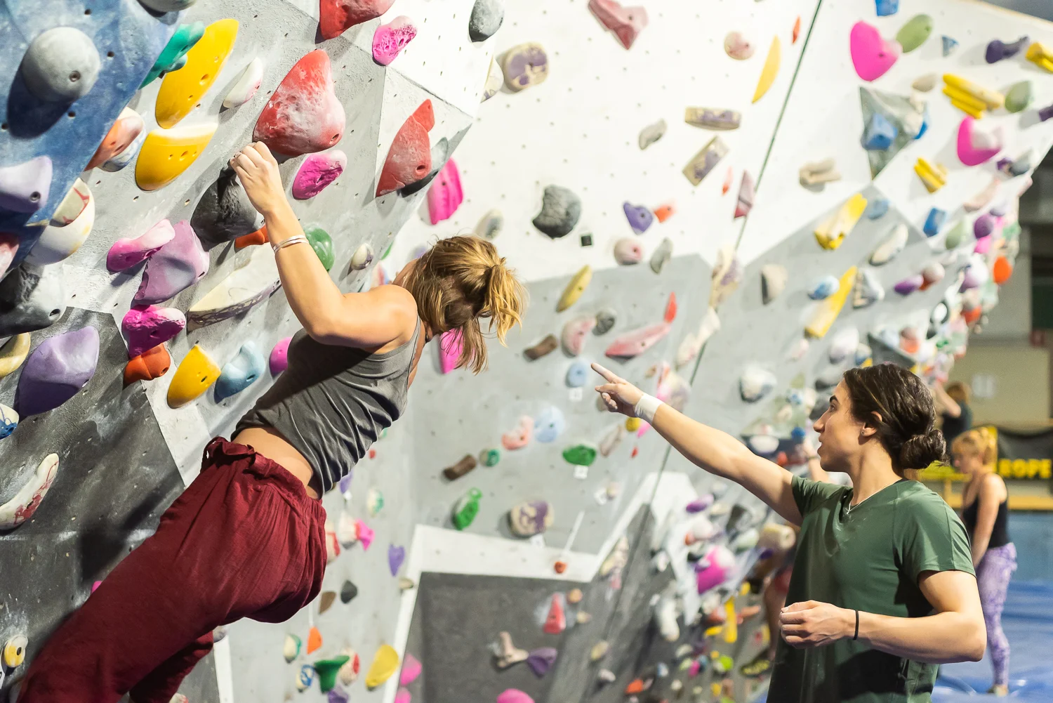 coaching for bouldering