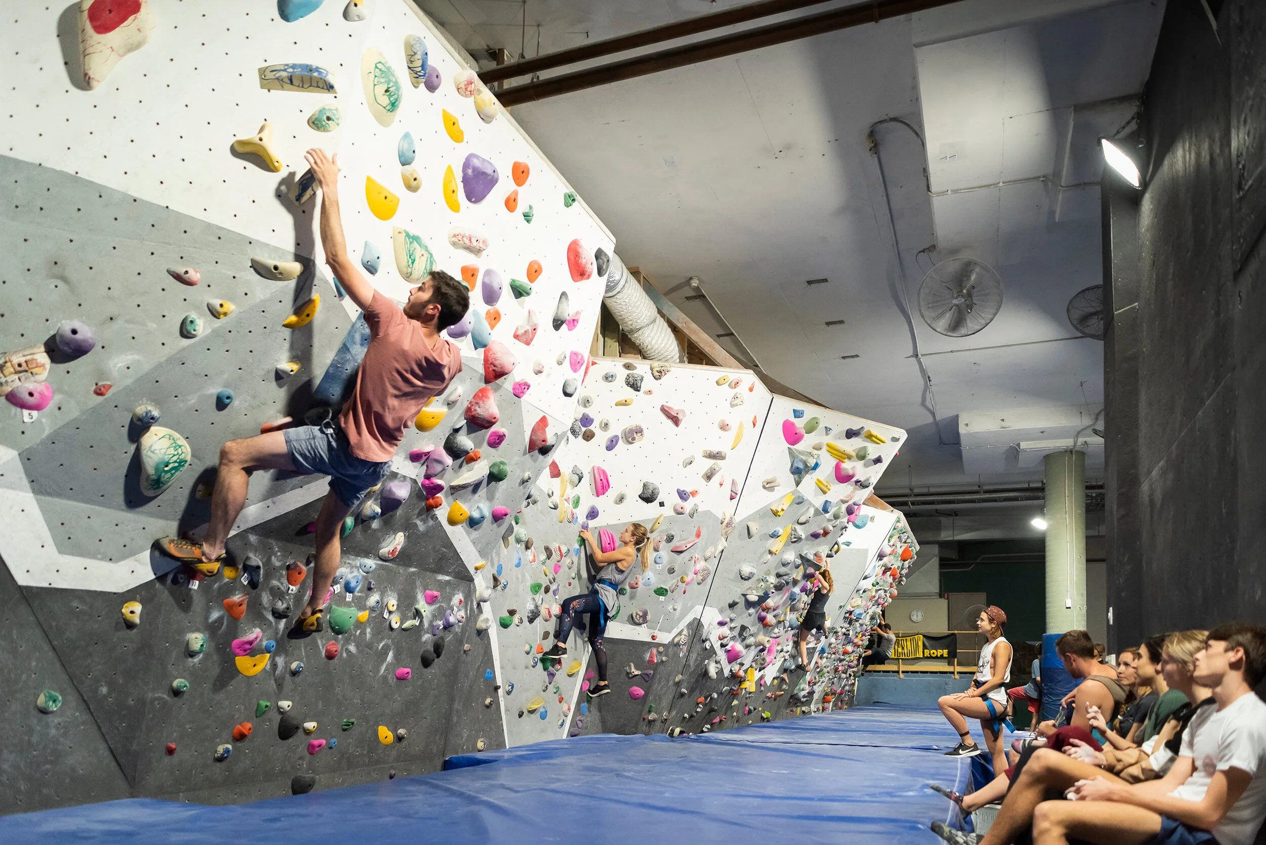 Have fun learning rock climbing with friends at Climb Fit Sydney