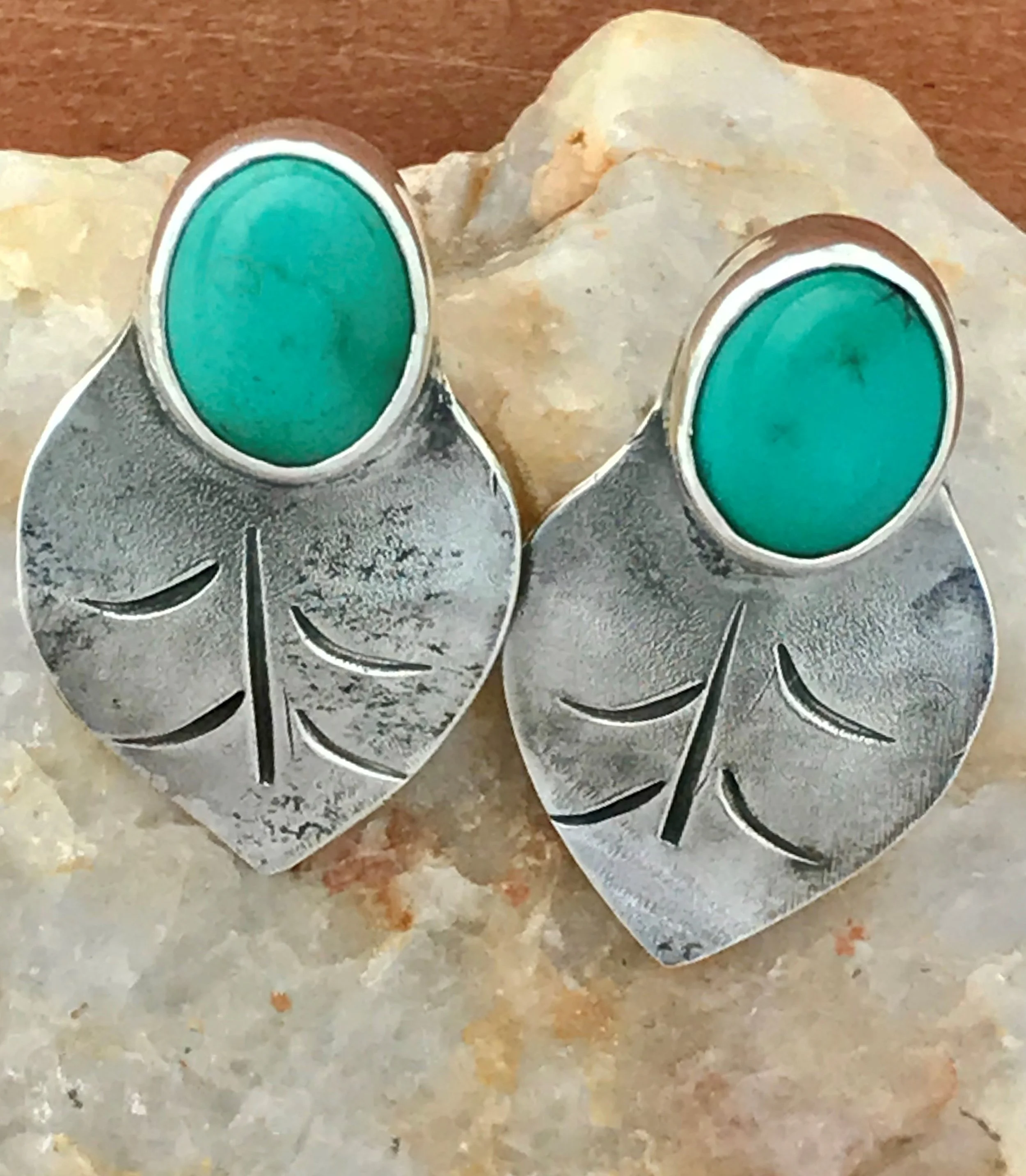 Sterling Silver and Turquoise Earrings