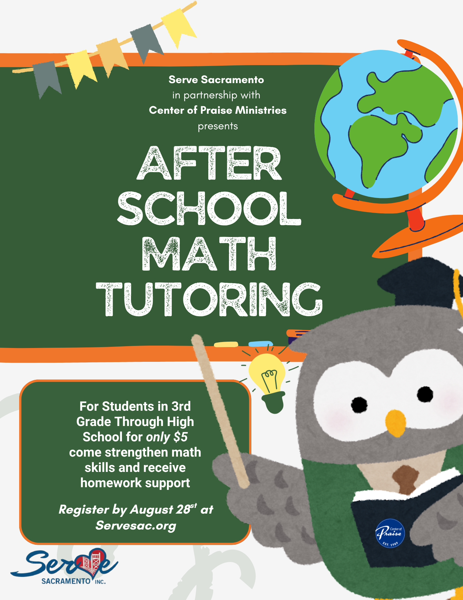 After School Math Tutoring Flyer