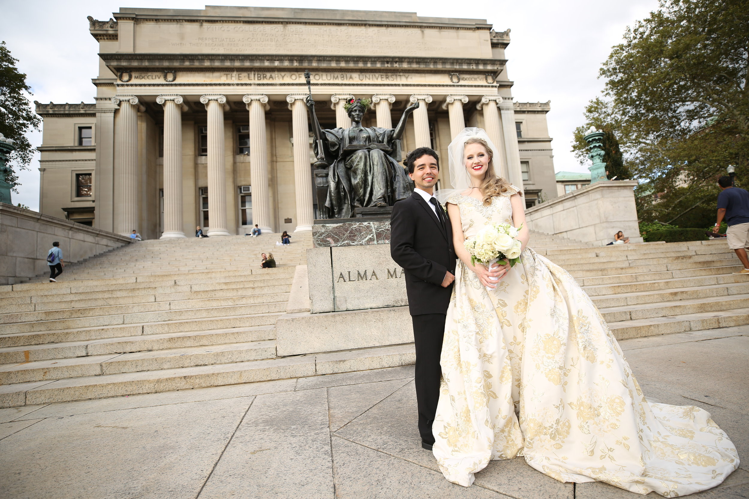 Columbia University Wedding at at St. Paul's Chapel, New York