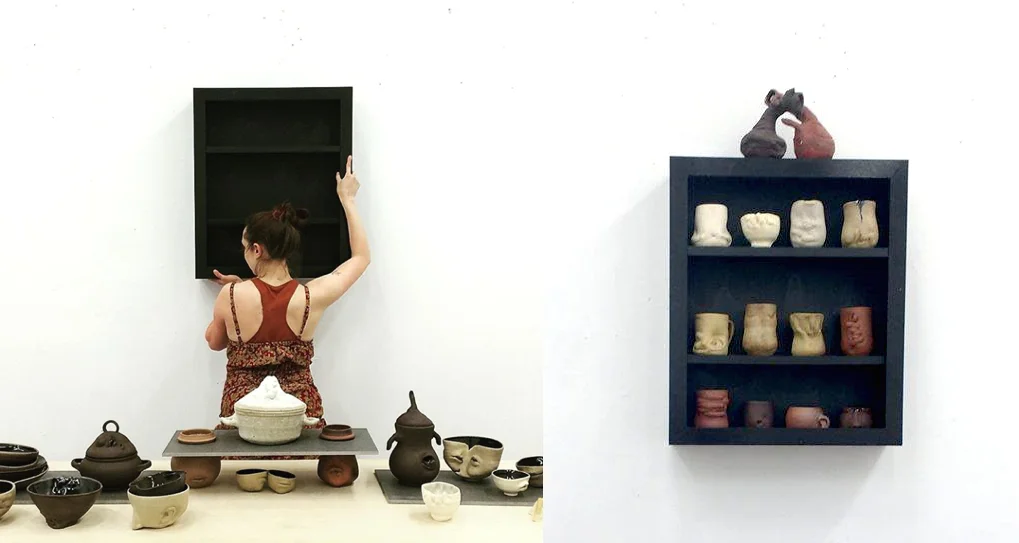 Body Series: Setup shot, Ceramics, 2017.