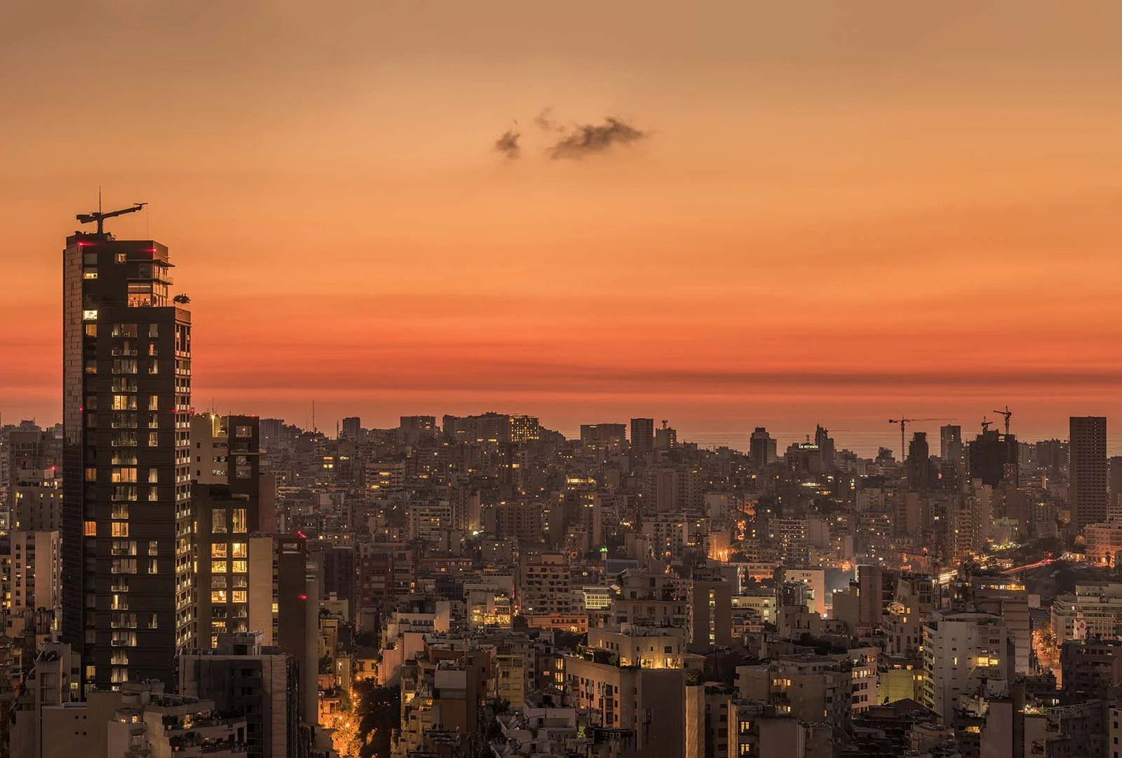 Beirut at sunset