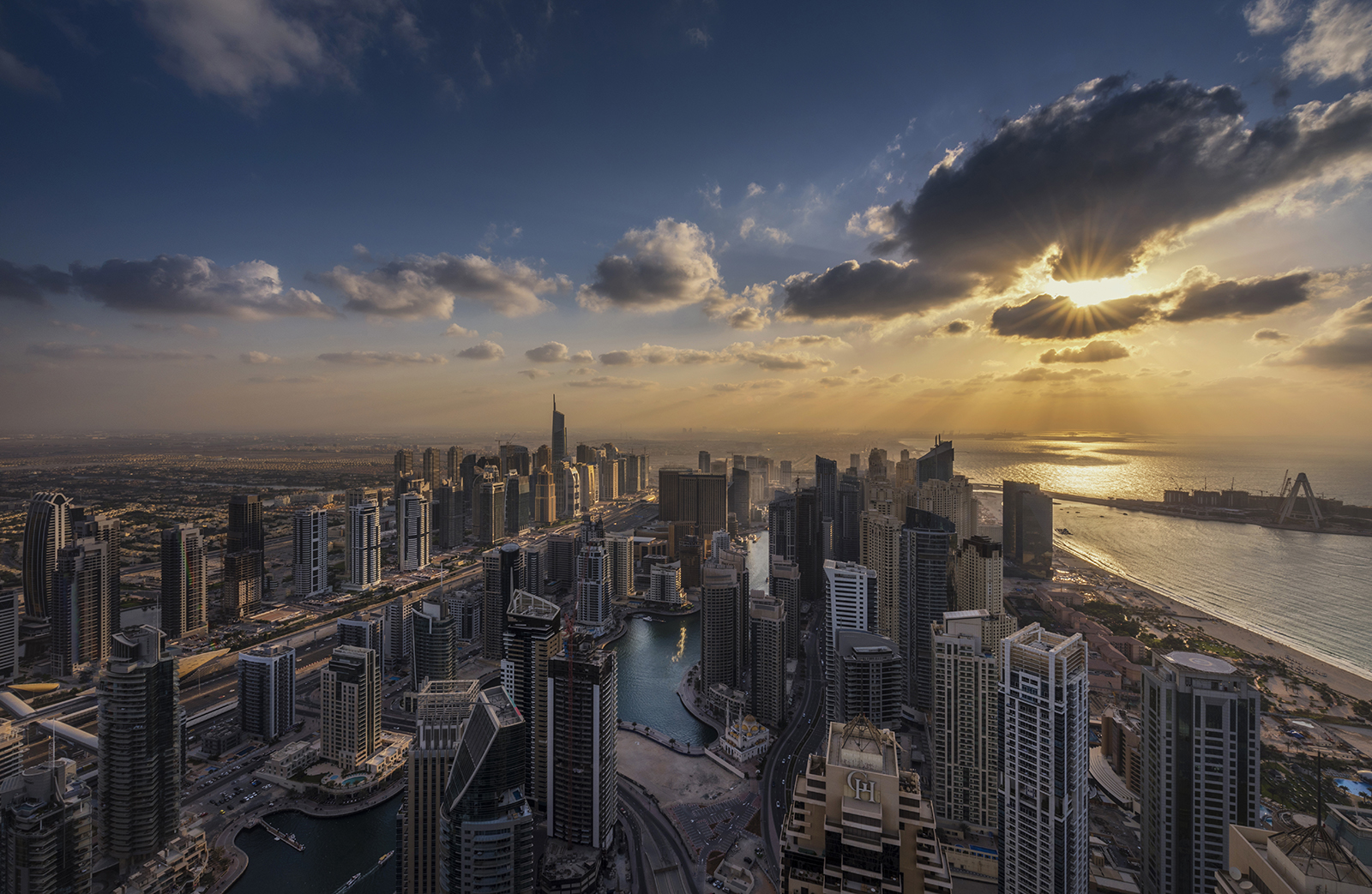 View from Cayan Tower