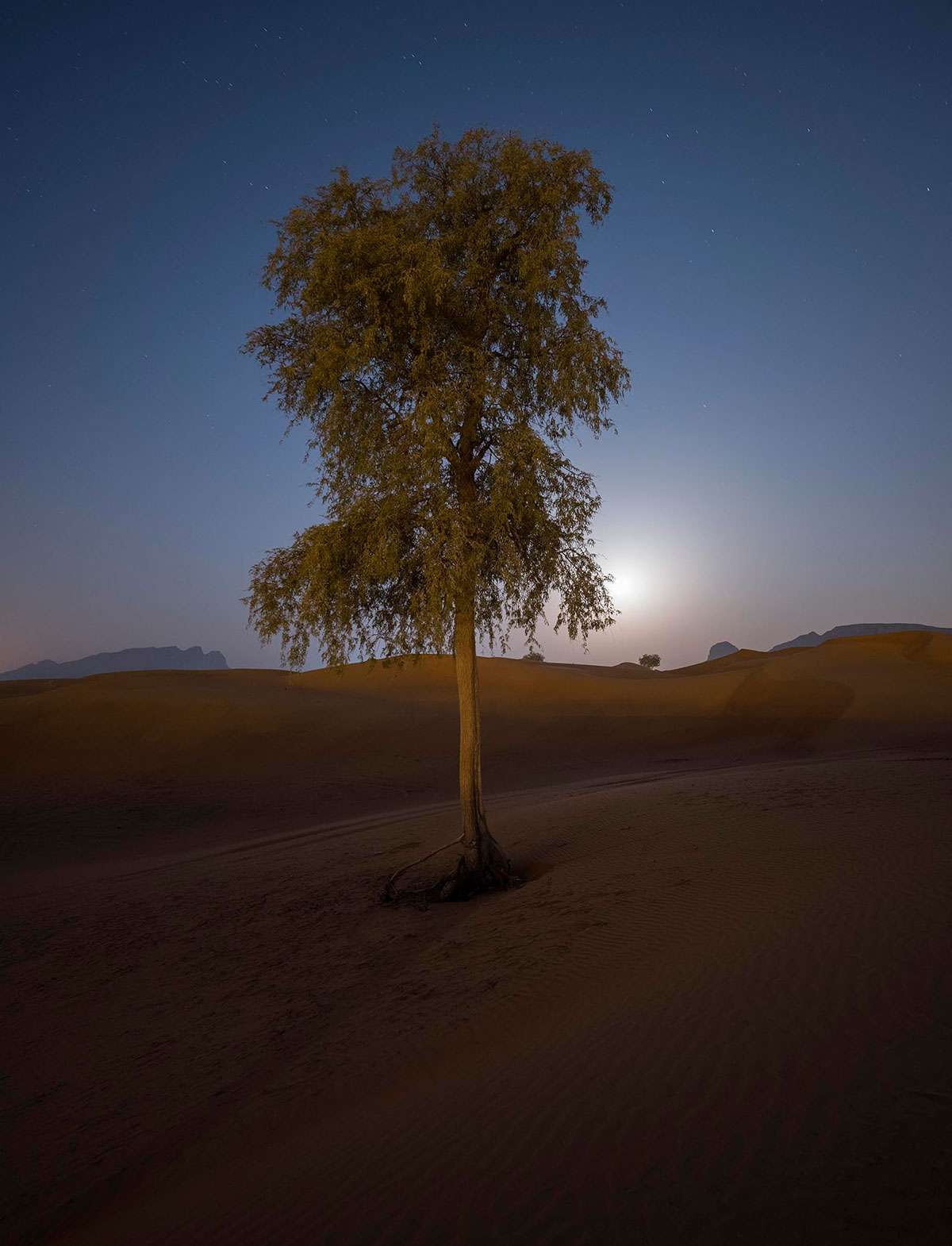 Astro image at the dubai desert