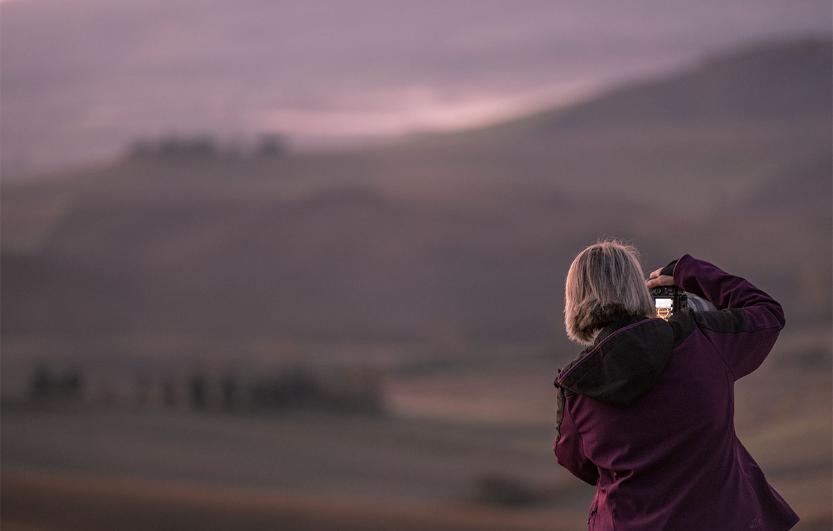 female photographer in Iceland