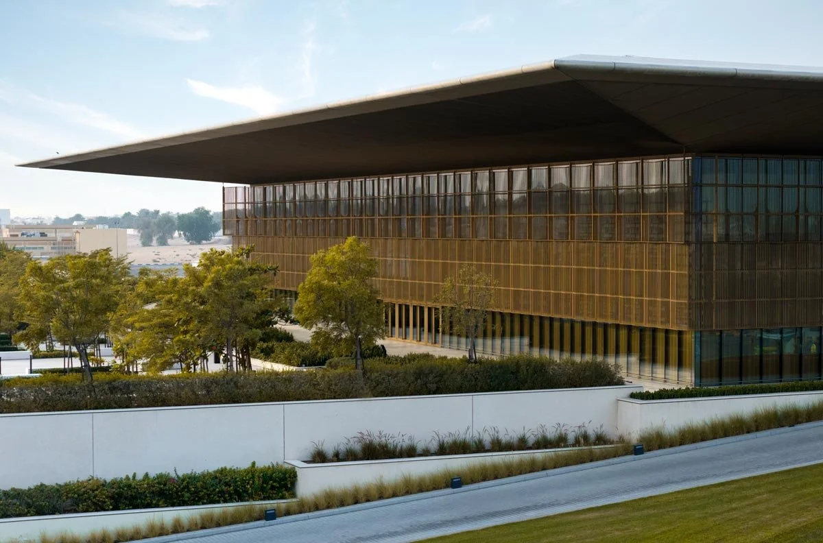Aerial architectural image of House of Wisdom Sharjah