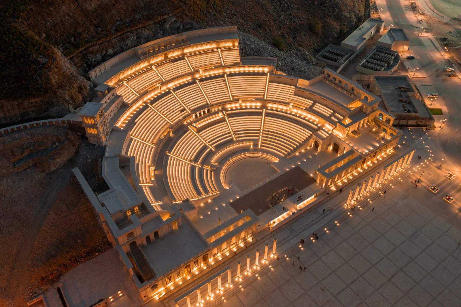 Colonnade by Night