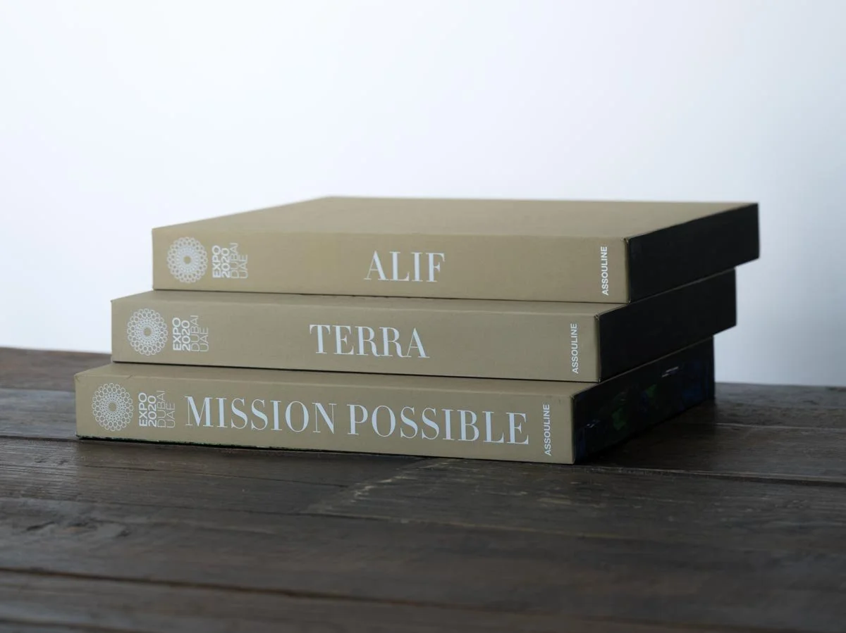 Expo 2020 Dubai Pavilion Books in Presentation Slipcases