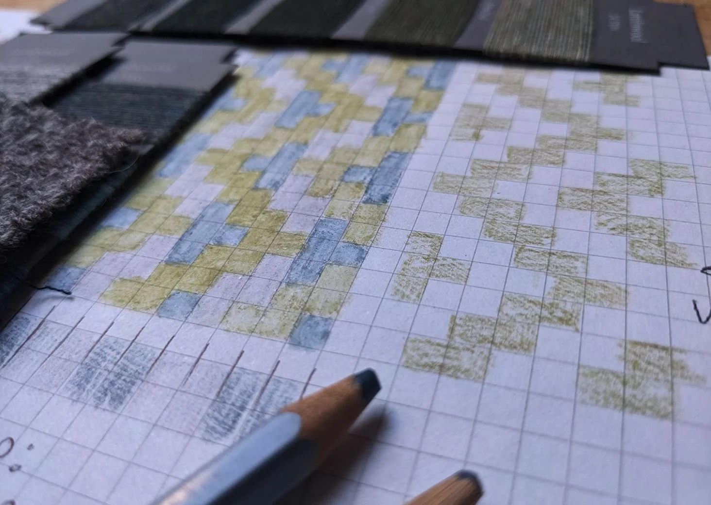 Close up of fabric design