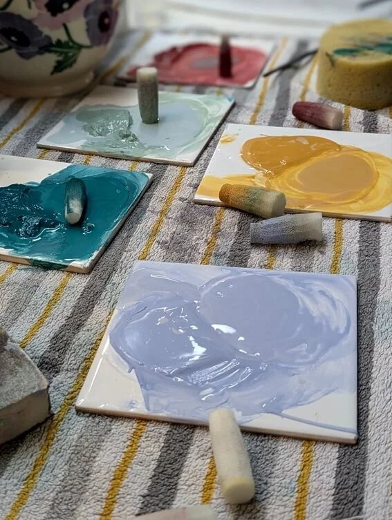 spongewear designs are still applied by hand at the Emma Bridgewater factory in Stoke on Trent