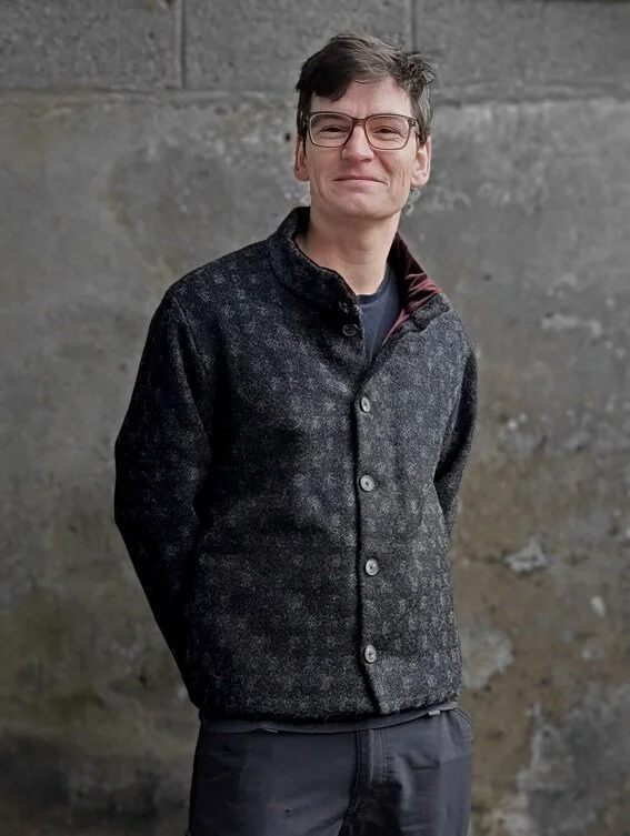 Elvet Jacket black British wool Mens tweed made in Wales