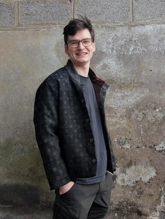 Elvet Jacket British wool tweed easy fitting casual handmade in wales