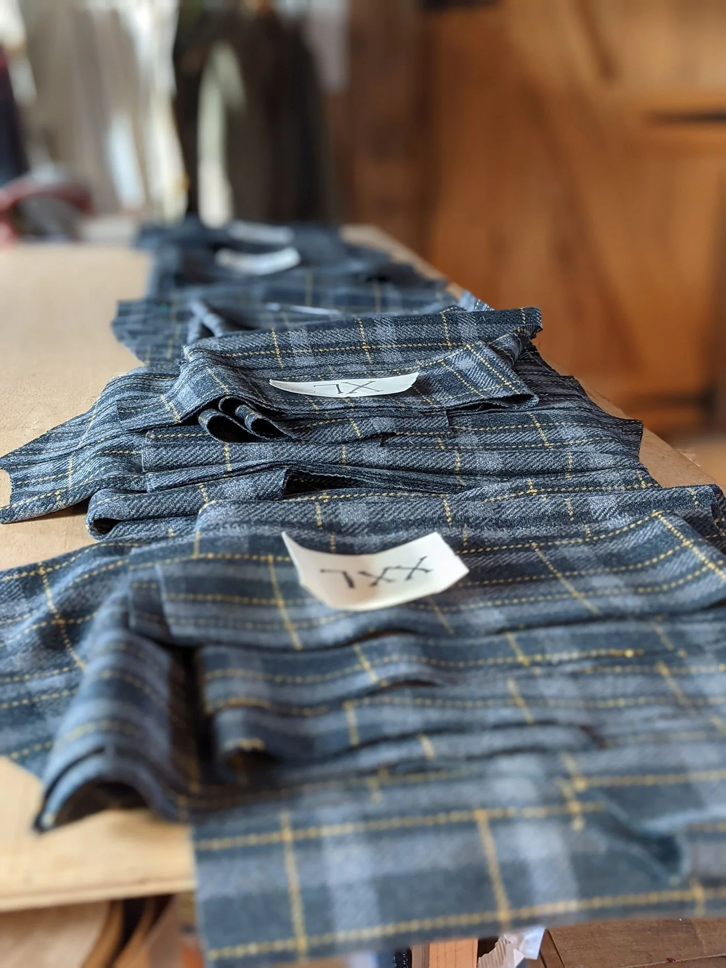 Making handcrafted Welsh wool clothing