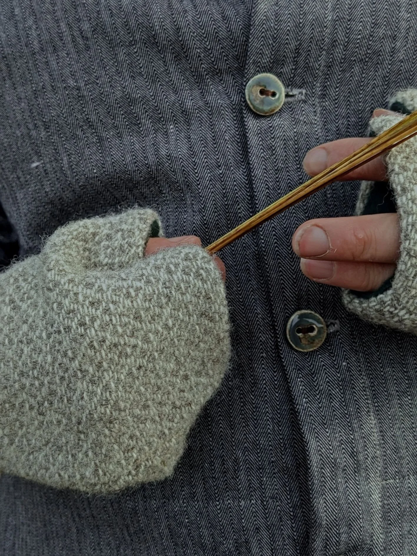 welsh woollen mittens