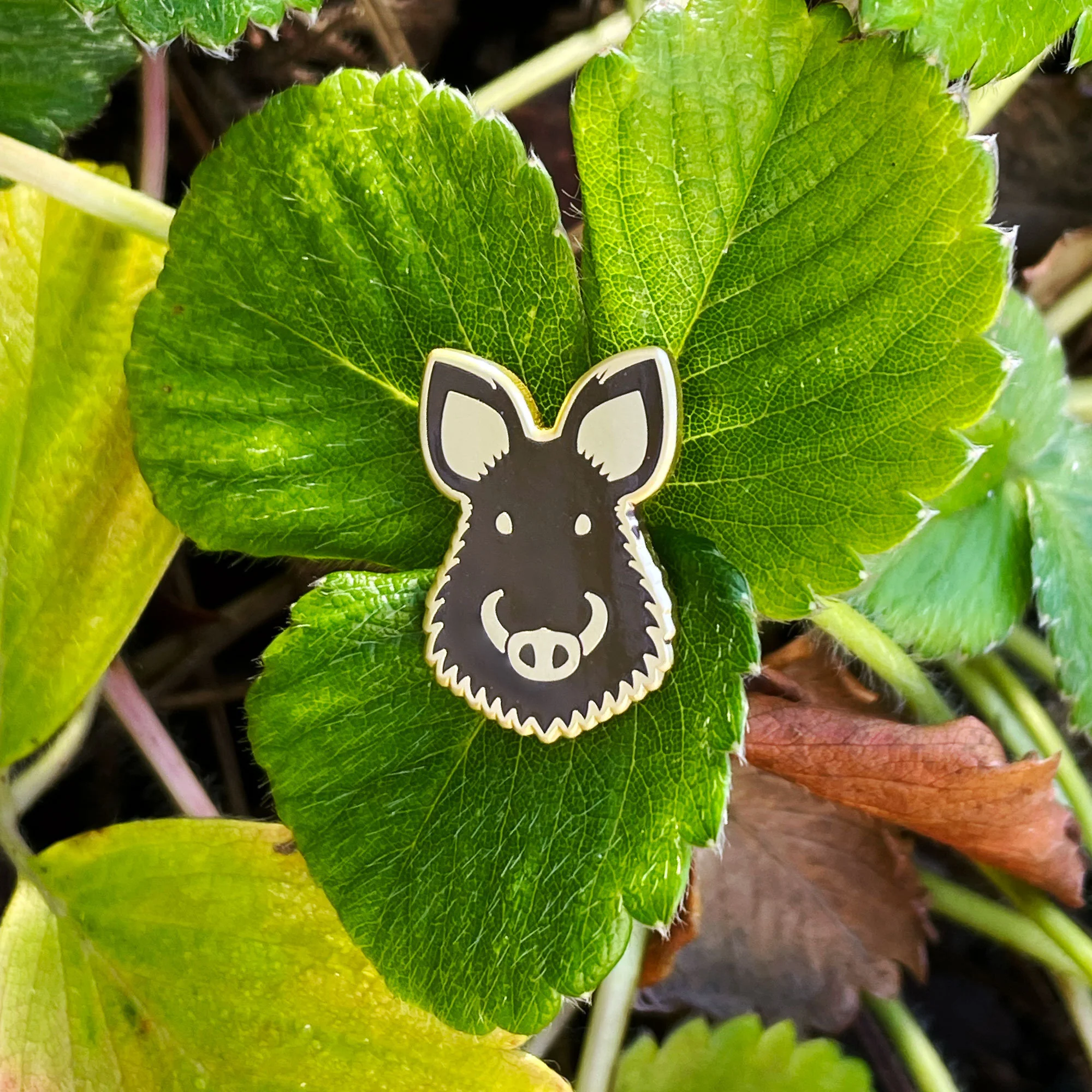 ESCA Wildschwein Brosche