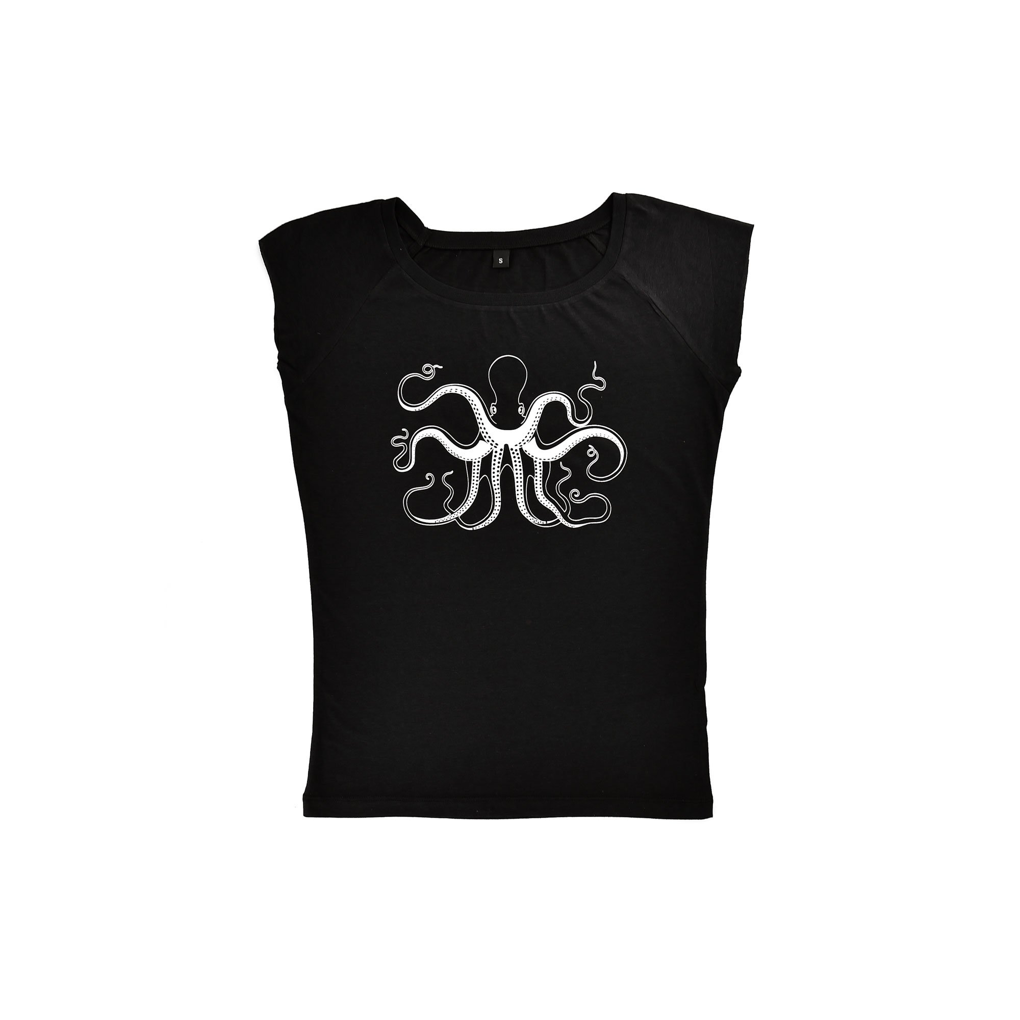 Oktopus - Damen Bambus-Biobaumwoll T-Shirt - S  ESCA