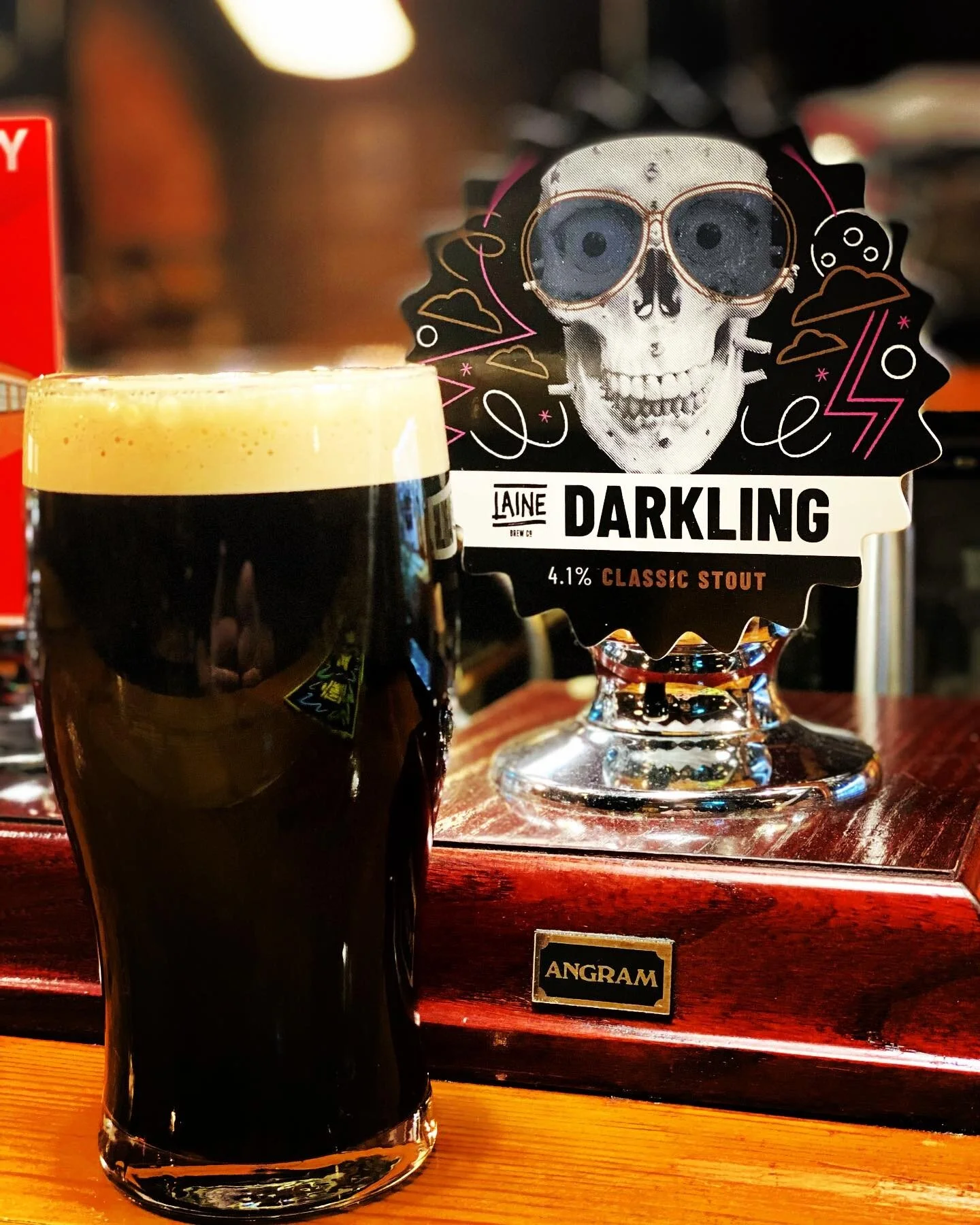 A newcomer rises from the grave, bitter and cold, seeking refuge at the Ladywell Tavern. The Darkling now on!#darkkling#ladywell #lainebrewco #stout #
