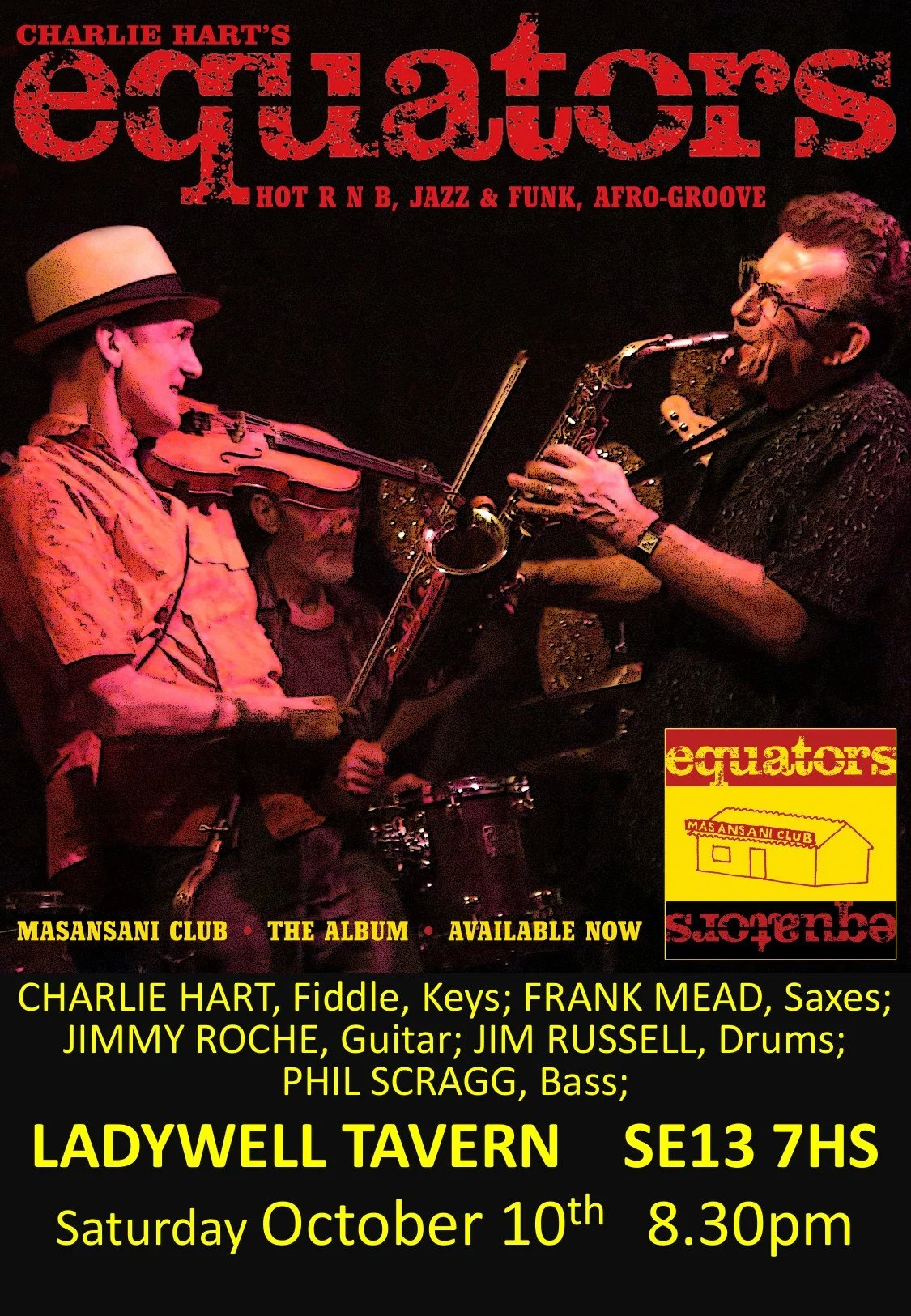 Live Music: Charlie Hart's Equators