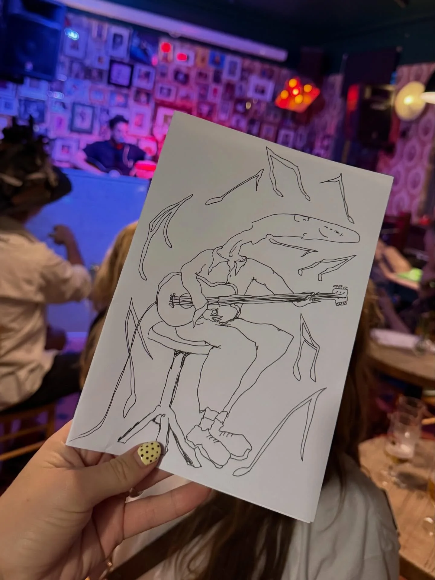 Our wonderful creative community here the pub- drawings from @_ellotise from last weeks Open Mic Night! OPEN MIC NIGHT EVERY WEDNESDAY at The Ladywell Tavern! 8pm music starts 7:30pm pop down if you wanna perform- slots can fill up fast. #londonopenm